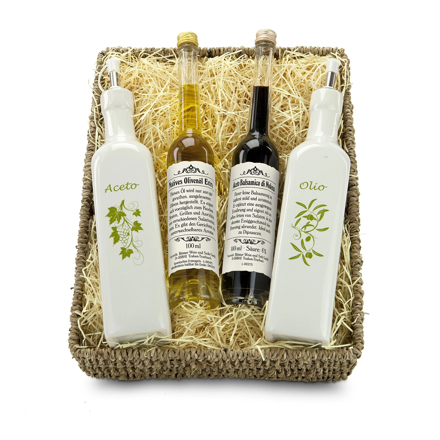 Essig-Ölspender Im Korb 1 Essig-Ölspender Im Korb