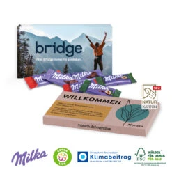 Milka Schokotäfelchen In Präsentbox -Snack Verkäufe 2024 91157 Milka Schokotaefelchen in Praesentbox 2 85490