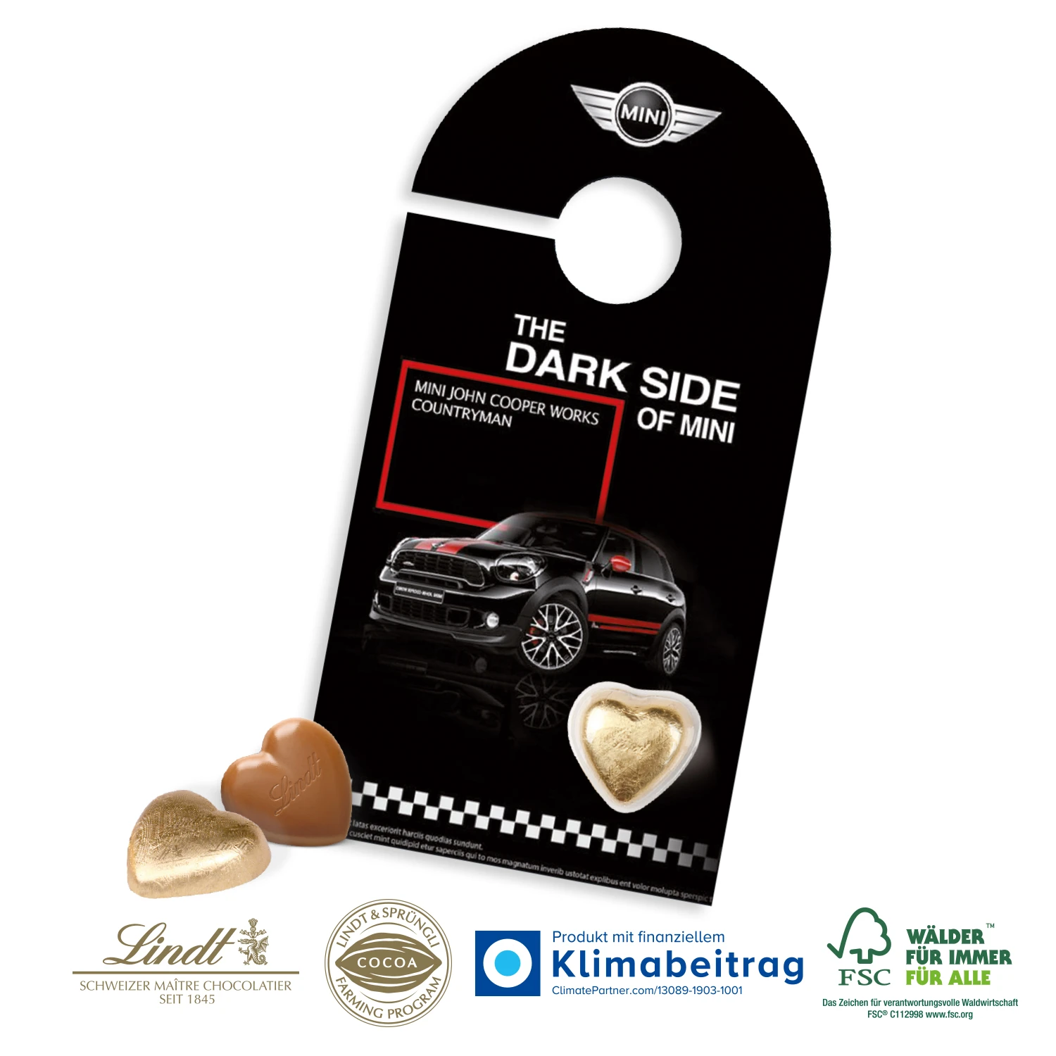 Schokokarte Business Türanhänger 1 Schokokarte Business Türanhänger