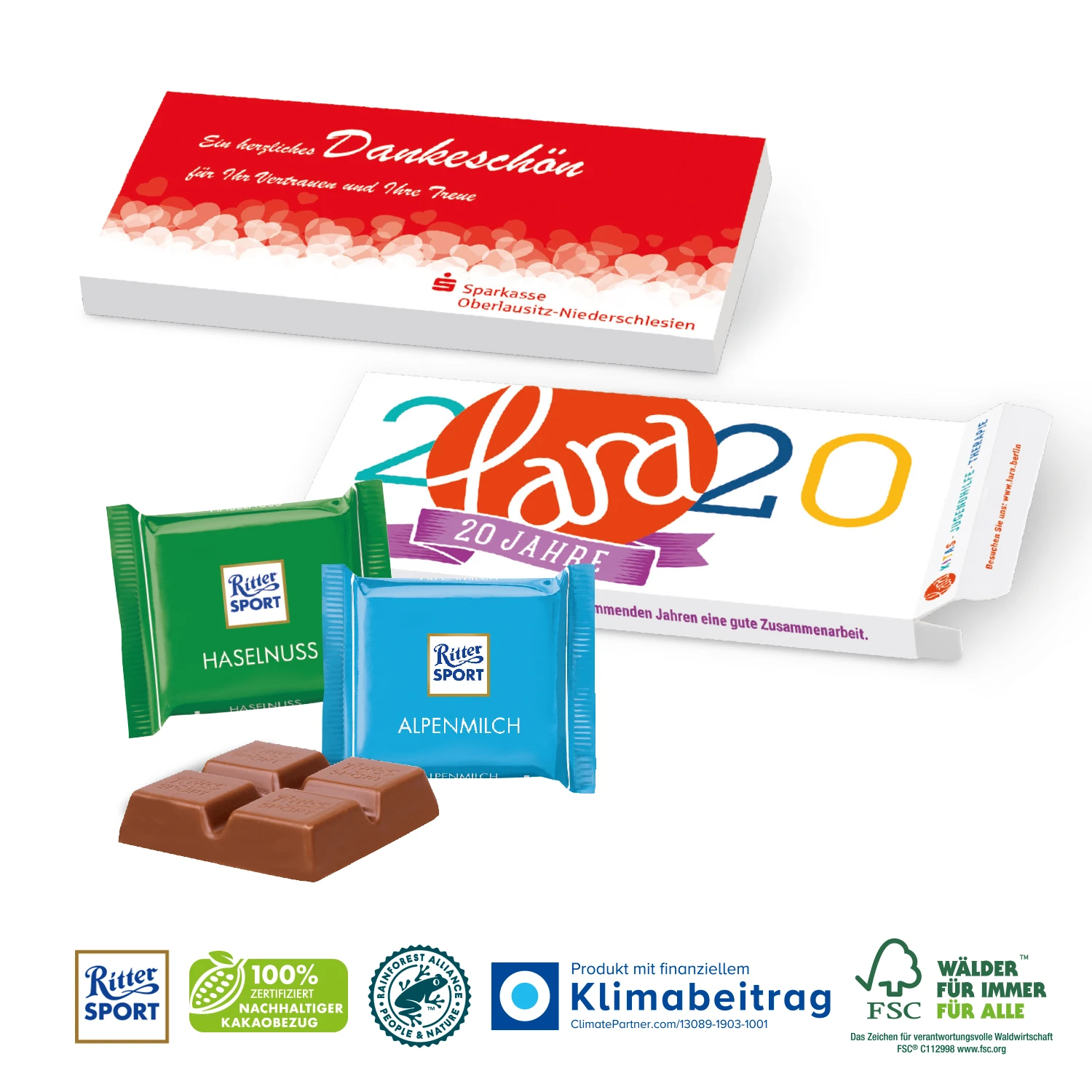 Ritter SPORT Mini In Präsentbox, 2er 2 Ritter SPORT Mini In Präsentbox, 2er – Bild 2