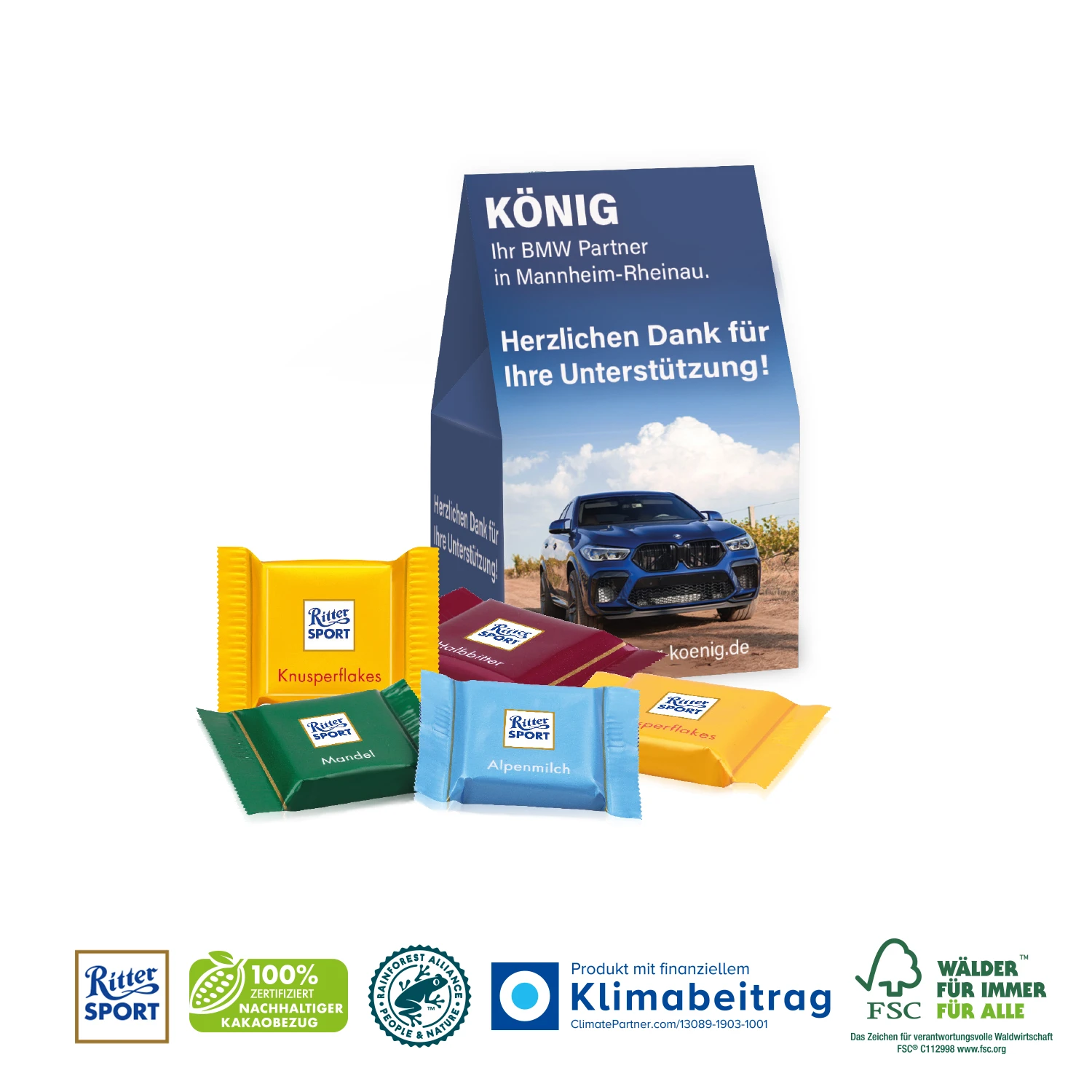 Businesspräsent Selection Mini - Ritter Sport 1 Businesspräsent Selection Mini - Ritter Sport