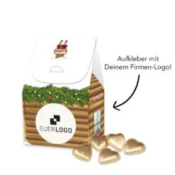 Auf Dich Kann Man Bauen - Christmas 10 Auf Dich Kann Man Bauen - Christmas -Snack Verkäufe 2024 95435 Haus Minis Lindt Herzen Rueckseite dein logo 40408