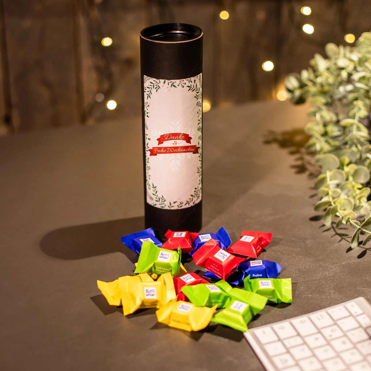 Geschenkhülse "Danke" - Ritter Sport 1 Geschenkhülse "Danke" - Ritter Sport