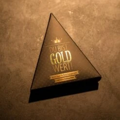Du Bist Gold Wert – Lindt Pyramide - Xmas -Snack Verkäufe 2024 Du bist Gold wert Pyramide 8 72077