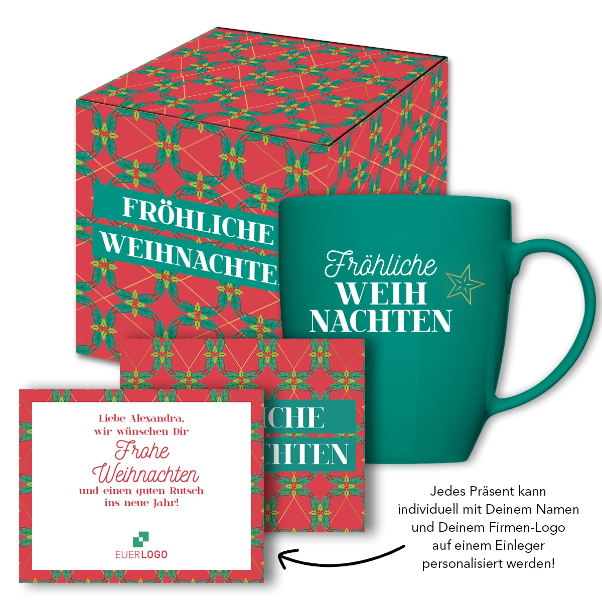 Gefüllte Weihnachtstasse - Lindt-Nuss-Mix 4 Gefüllte Weihnachtstasse - Lindt-Nuss-Mix – Bild 4