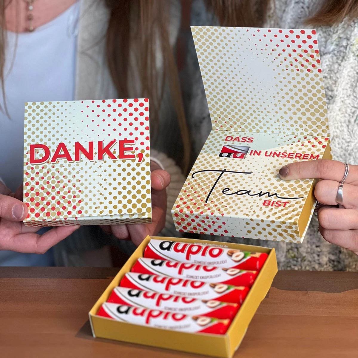 Danke, Dass Du Im Team Bist - 10er Ferrero Duplo – Bild 7