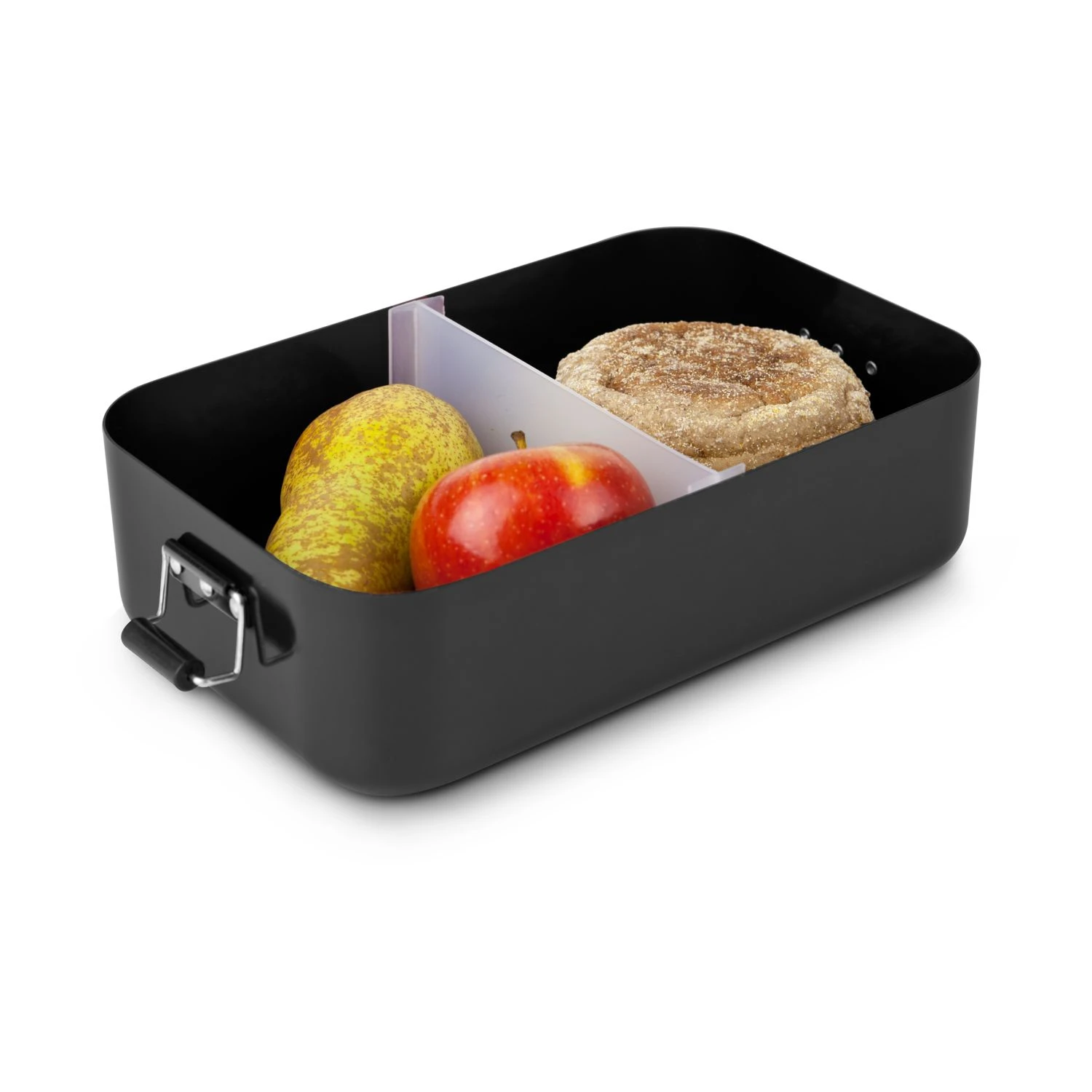 Lunchbox Quadra Schwarz Matt XL 2 Lunchbox Quadra Schwarz Matt XL – Bild 2