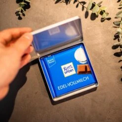 Danke & Frohe Weihnachten - Ritter Sport Dose 9 Danke & Frohe Weihnachten - Ritter Sport Dose -Snack Verkäufe 2024 WP12961 VH 72218