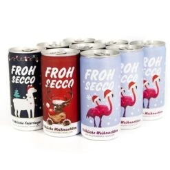 FrohSecco – Edition Rudi – 6x Prickelnder Weihnachtsgruß -Snack Verkäufe 2024 WP12984 VH 72064