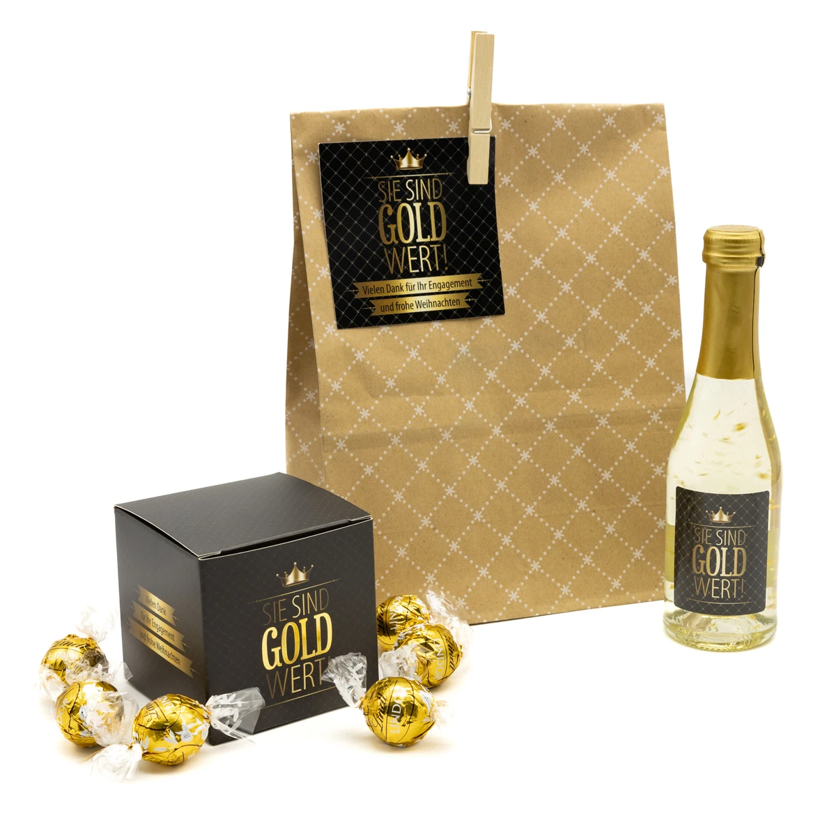Geschenktüte "Sie Sind Gold Wert" 2 Geschenktüte "Sie Sind Gold Wert" – Bild 2