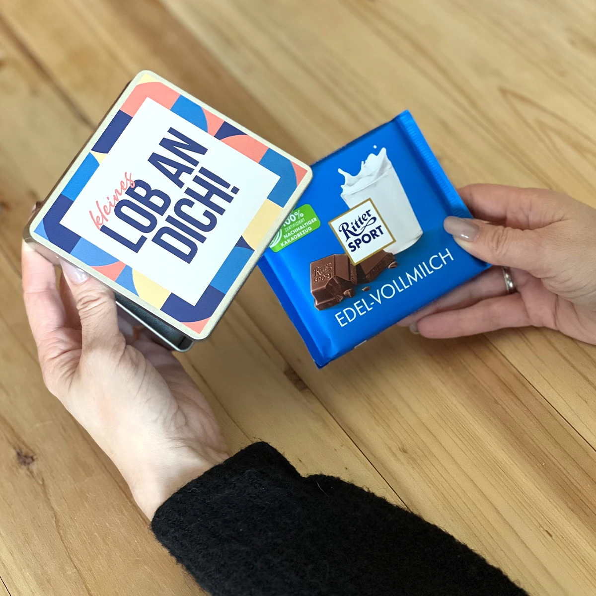 Geschenkdose "Kleines Lob An Dich" - Ritter Sport 3 Geschenkdose "Kleines Lob An Dich" - Ritter Sport – Bild 3