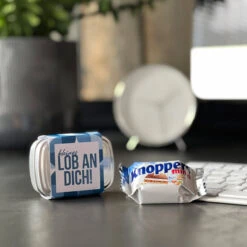 Geschenkdose "Kleines Lob An Dich" - Knoppers Mini -Snack Verkäufe 2024 WP13221 geschenkdose kleines lob an dich knoppers mini 2 89096