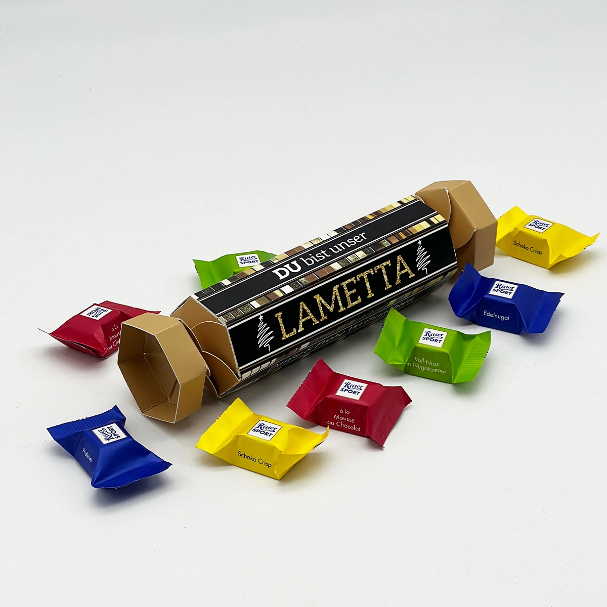 Geschenk "Du Bist Unser Lametta" - Ritter Sport 2 Geschenk "Du Bist Unser Lametta" - Ritter Sport – Bild 2