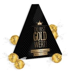Du Bist Gold Wert – Lindt Pyramide - Xmas -Snack Verkäufe 2024 WP300 VH 72076