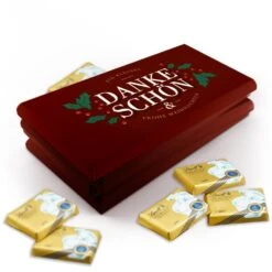 Kleines Dankeschön Christmas - Lindt -Snack Verkäufe 2024 mockup dankeverpackung Lindt Naps 41741