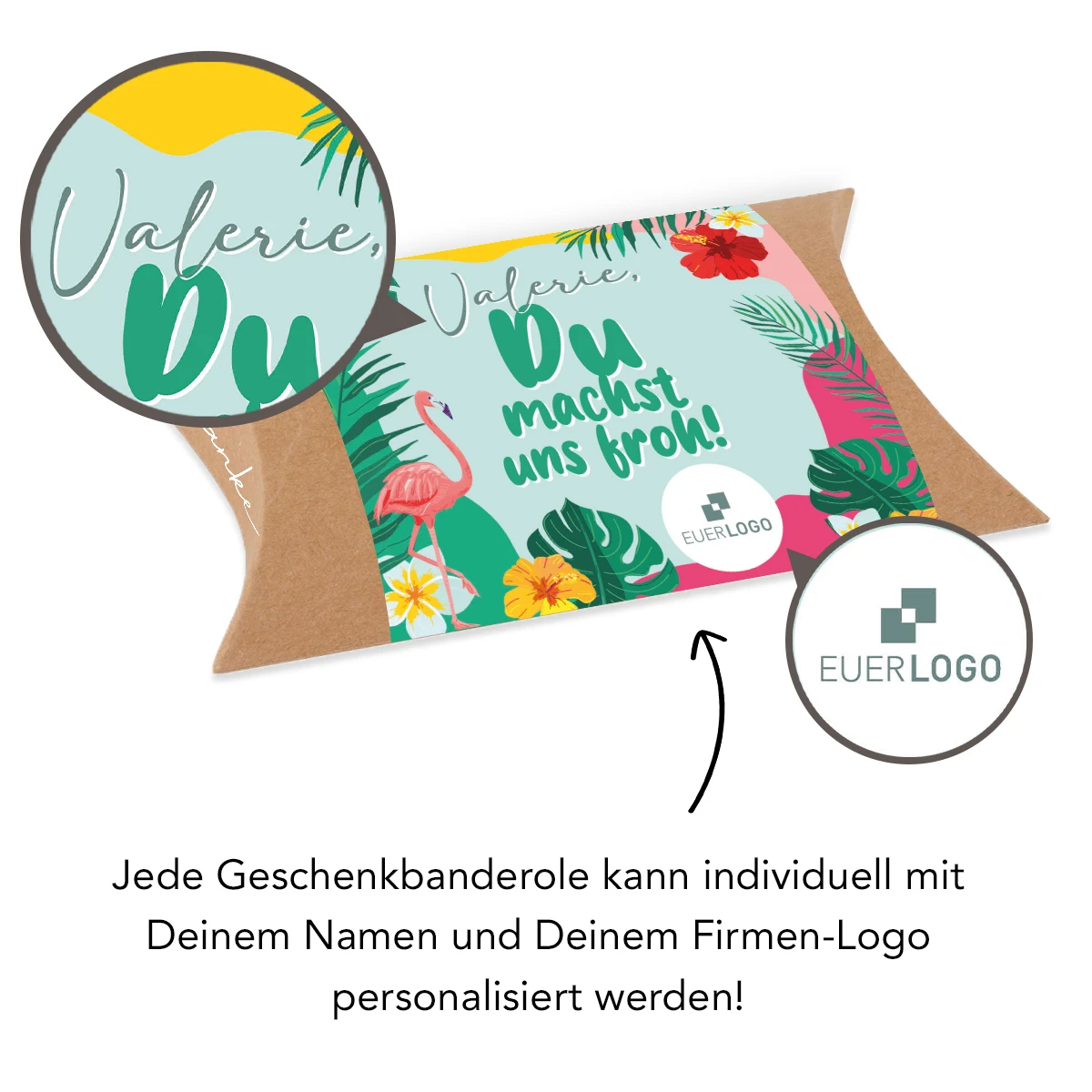 Pillowbox "Du Machst Uns Froh" - Haribo Tropifrutti – Bild 4