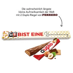 Du Bist Eine Bereicherung - 2er Ferrero Duplo -Snack Verkäufe 2024 montage DUplo 2er Text 81121