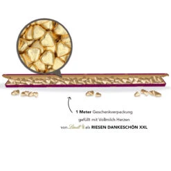 Riesen Dankeschön XXL - Lindt Herzen -Snack Verkäufe 2024 montage Lindt Herzen riesen dankeschoen XXL offen 83950