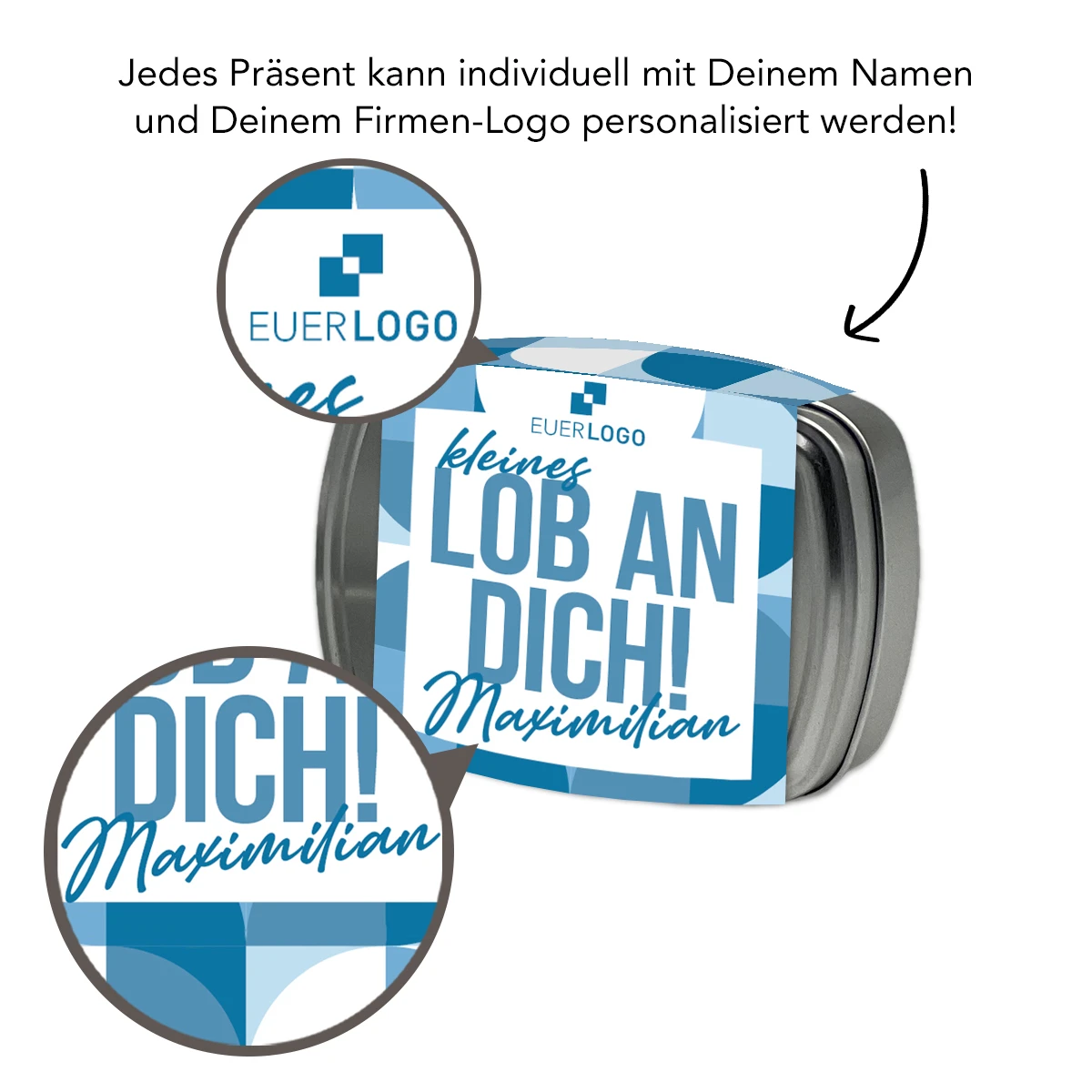 Geschenkdose "Kleines Lob An Dich" - Knoppers Mini – Bild 3