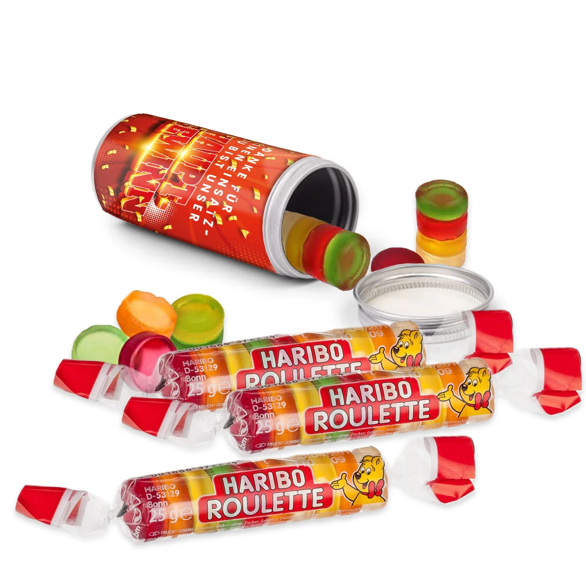 Geschenkdose "Hauptgewinn" - Haribo Roulette 4 Geschenkdose "Hauptgewinn" - Haribo Roulette – Bild 4