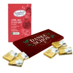 Geschenkset "Kleines Dankeschön" - Weihnachten -Snack Verkäufe 2024 montage kl dankeschoen XMAS badesalz granatapfel 92753