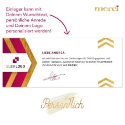 Wir Sind Zusammen GROSS -Snack Verkäufe 2024 schokogrusskarte einleger ganzjahresverpackung einleger 42940